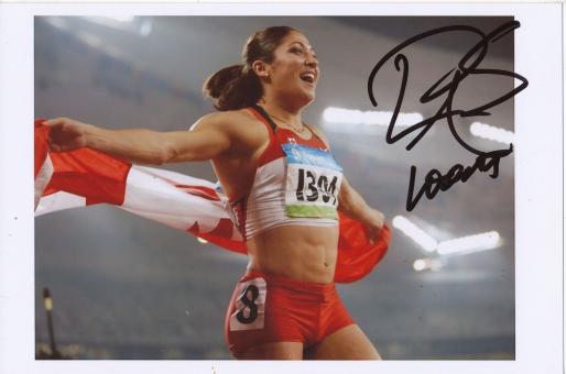 Priscilla Lopes Schliep  Kanada  100m Hürden 3.OS 2008  Leichtathletik Foto original signiert 