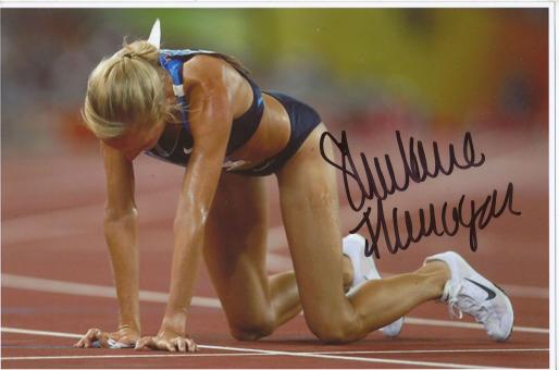 Shalane Flanagan  USA  10000m  2.OS 2008  Leichtathletik Foto original signiert 