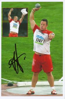 Dylan Armstrong  Kanada  Kugel 3.OS 2008  Leichtathletik Foto original signiert 