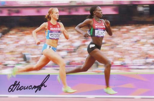 Jekaterina Poistogowa  Rußland   800m  3.OS 2012  Leichtathletik Foto original signiert 
