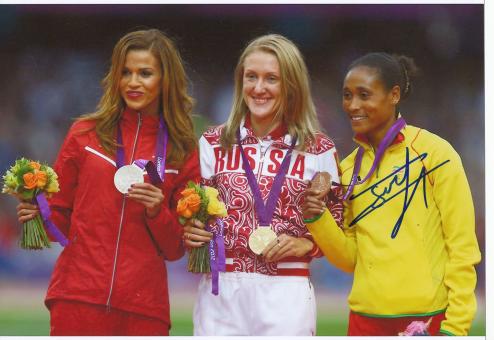 Sofia Assefa  Äthiopien  3000m Hindernis 2.OS  2012  Leichtathletik original signiert 