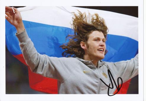 Iwan Uchow  Rußland  Hochsprung  1.OS  2012  Leichtathletik original signiert 