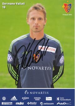 Germano Vailati   2012/2013  FC Basel  Autogrammkarte original signiert 