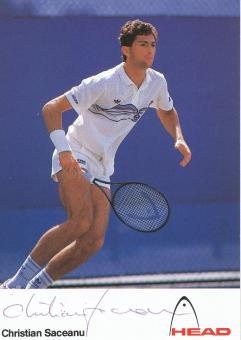 Christian Saceanu  BRD  Tennis  Autogrammkarte original signiert 