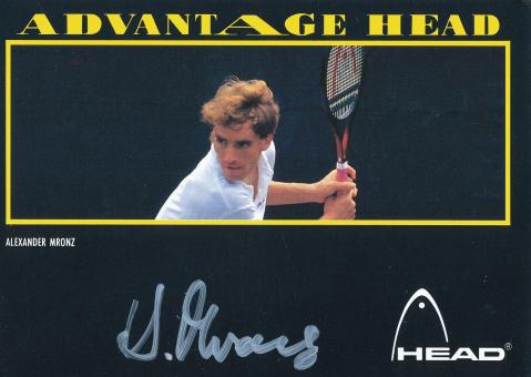 Alexander Mronz  Tennis  Autogrammkarte original signiert 