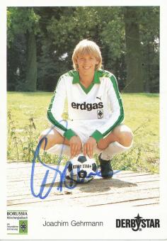 Joachim Gehrmann  1984/85  Borussia Mönchengladbach Fußball Autogrammkarte original signiert 