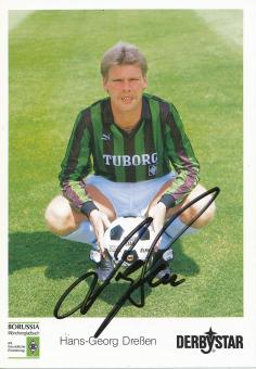 Hans Georg Dreßen  1990/91  Borussia Mönchengladbach Fußball Autogrammkarte original signiert 