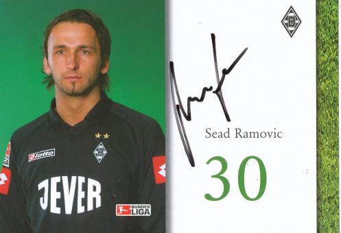 Sead Ramovic  2004/2005  Borussia Mönchengladbach Fußball Autogrammkarte original signiert 