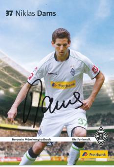Niklas Dams  2012/2013  Borussia Mönchengladbach Fußball Autogrammkarte original signiert 