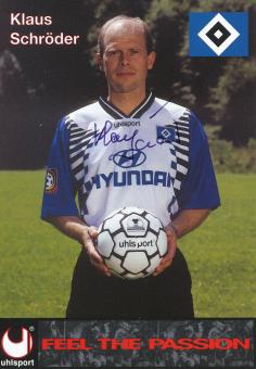 Klaus Schröder  Hamburger SV Fußball Autogrammkarte original signiert 
