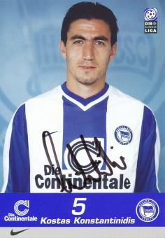 Kostas Konstantinidis  1999/2000  Hertha BSC Berlin Fußball Autogrammkarte original signiert 