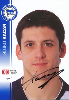 Gojko Kacar  2007/2008  Hertha BSC Berlin Fußball Autogrammkarte original signiert 