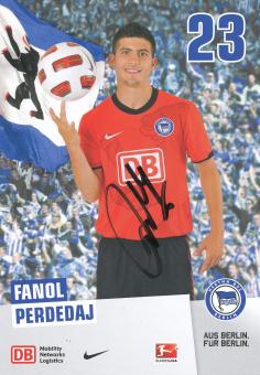 Fanol Perdedaj  2010/2011  Hertha BSC Berlin Fußball Autogrammkarte original signiert 