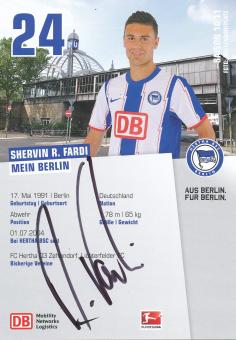 Shervin R.Fardi  2010/2011  Hertha BSC Berlin Fußball Autogrammkarte original signiert 