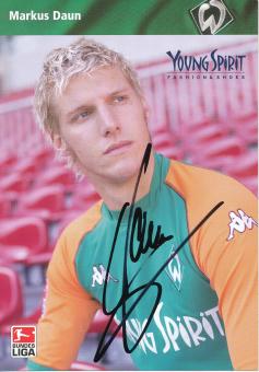 Markus Daun  2003/2004  SV Werder Bremen Fußball Autogrammkarte original signiert 