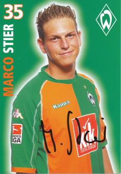 Marco Stier  2005/2006  SV Werder Bremen Fußball Autogrammkarte original signiert 