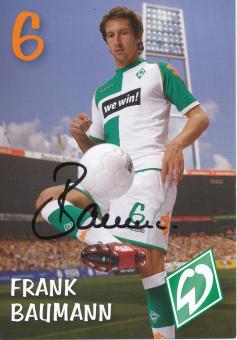 Frank Baumann  2006/2007  SV Werder Bremen Fußball Autogrammkarte original signiert 