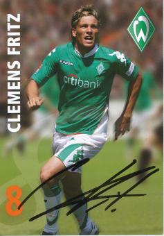 Clemens Fritz  2007/2008  SV Werder Bremen Fußball Autogrammkarte original signiert 