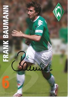 Frank Baumann  2007/2008  SV Werder Bremen Fußball Autogrammkarte original signiert 