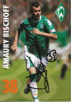 Amaury Bischoff  2007/2008  SV Werder Bremen Fußball Autogrammkarte original signiert 