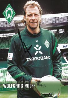 Wolfgang Rolff   2011/2012  SV Werder Bremen Fußball Autogrammkarte original signiert 