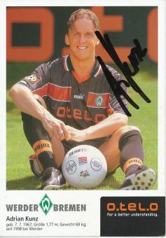 Adrian Kunz  1998/99  SV Werder Bremen Fußball Autogrammkarte original signiert 