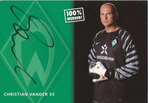 Christian Vander  2010/2011   SV Werder Bremen Fußball Autogrammkarte original signiert 