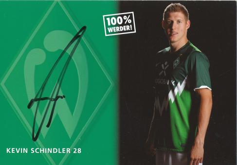Kevin Schindler  2010/2011   SV Werder Bremen Fußball Autogrammkarte original signiert 