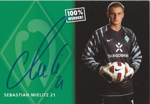 Sebastian Mielitz  2010/2011   SV Werder Bremen Fußball Autogrammkarte original signiert 