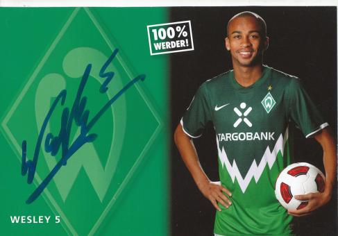 Wesley   2010/2011   SV Werder Bremen Fußball Autogrammkarte original signiert 