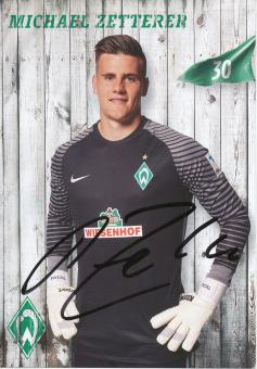 Michael Zetteren   2016/2017   SV Werder Bremen Fußball Autogrammkarte original signiert 