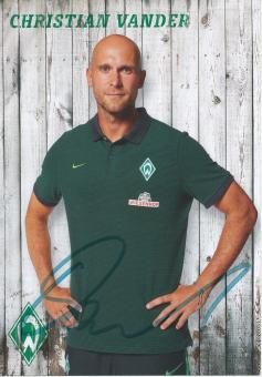 Christian Vander   2016/2017   SV Werder Bremen Fußball Autogrammkarte original signiert 