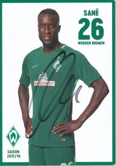 Lamine Sane  2017/2018   SV Werder Bremen Fußball Autogrammkarte original signiert 