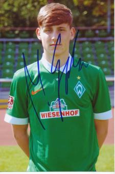 Maximilian Eggestein  SV Werder Bremen Fußball Foto original signiert 