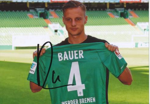 Robert Bauer  SV Werder Bremen Fußball Foto original signiert 