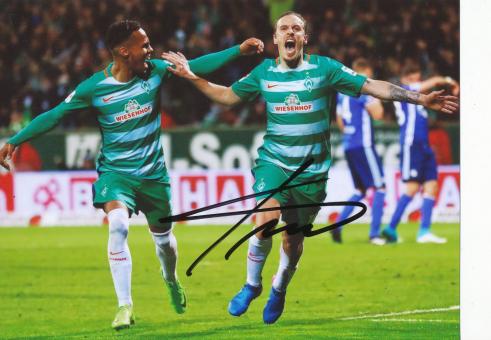 Max Kruse  SV Werder Bremen Fußball Foto original signiert 