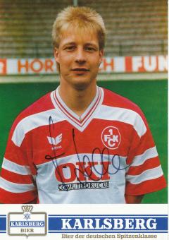 Frank Lelle  1990/91  FC Kaiserslautern  Fußball Autogrammkarte original signiert 