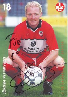 Jörgen Pettersson  2001/2002  FC Kaiserslautern  Fußball Autogrammkarte original signiert 