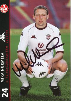 Mika Nurmela  2003/2004  FC Kaiserslautern  Fußball Autogrammkarte original signiert 
