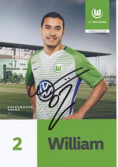 William  2017/2018  VFL Wolfsburg  Fußball Autogrammkarte original signiert 