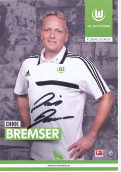 Dirk Bremser  2013/2014  VFL Wolfsburg  Fußball Autogrammkarte original signiert 