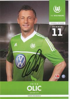 Ivica Olic  2012/2013  VFL Wolfsburg  Fußball Autogrammkarte original signiert 