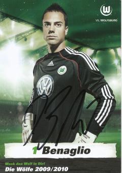 Diego Benaglio  2009/2010  VFL Wolfsburg  Fußball Autogrammkarte original signiert 