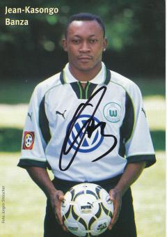 Jean Kasongo Banza  1999/2000  VFL Wolfsburg  Fußball Autogrammkarte original signiert 