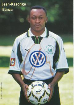 Jean Kasongo Banza  1999/2000  VFL Wolfsburg  Fußball Autogrammkarte original signiert 