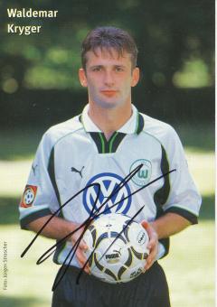 Waldemar Kryger  1999/2000  VFL Wolfsburg  Fußball Autogrammkarte original signiert 