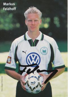 Markus Feldhoff  1999/2000  VFL Wolfsburg  Fußball Autogrammkarte original signiert 