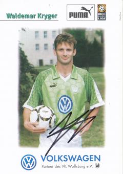 Waldemar Kryger  1997/1998  VFL Wolfsburg  Fußball Autogrammkarte original signiert 