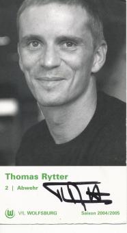 Thomas Rytter  2004/2005 VFL Wolfsburg  Fußball Autogrammkarte original signiert 
