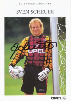 Sven Scheuer  1995/1996 FC Bayern München Fußball Autogrammkarte original signiert 